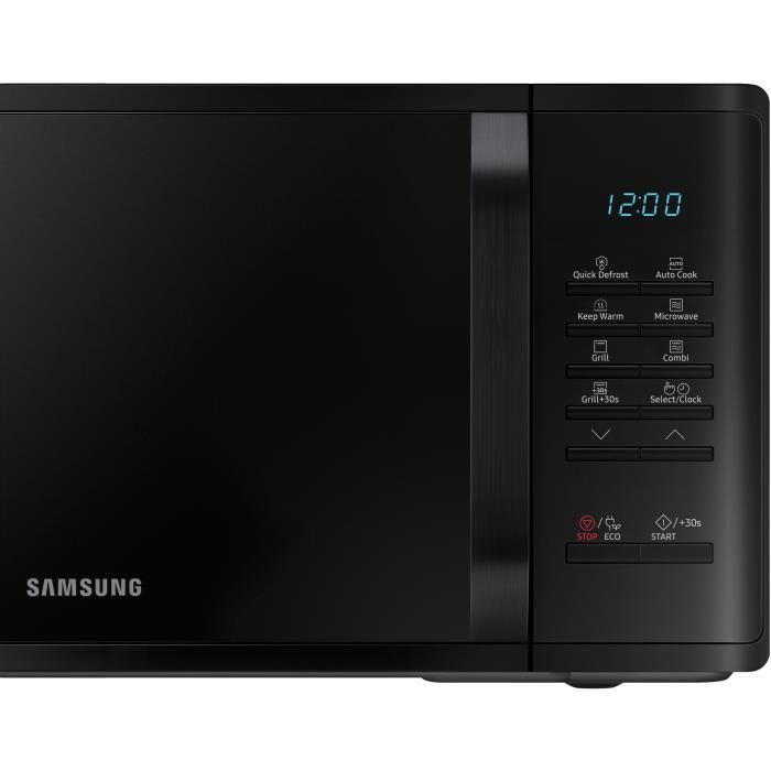 Micro-ondes Samsung MG23K3513AK - 23L - Gril - Electronique - 800W - 28,8 cm - Cavité céramique émail - Noir SAMSUNG