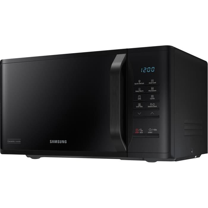 Micro-ondes Samsung MG23K3513AK - 23L - Gril - Electronique - 800W - 28,8 cm - Cavité céramique émail - Noir SAMSUNG