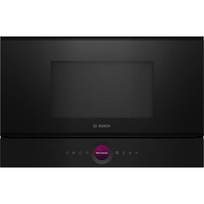 Micro-ondes simple Encastrable - BOSCH SER8 - BFL7221B1 Noir - Vol four: 21l - 1 mode de cuisson - H382xL594xP318mm BOSCH