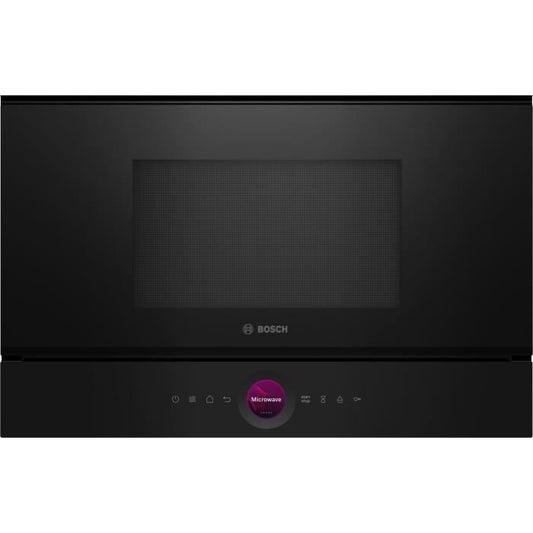 Micro-ondes simple Encastrable - BOSCH SER8 - BFL7221B1 Noir - Vol four: 21l - 1 mode de cuisson - H382xL594xP318mm BOSCH