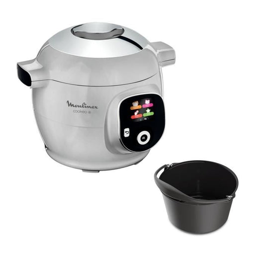 Mijoteur Moulinex Multicuiseur intelligent Cookeo Gris 80 recettes CE854B10