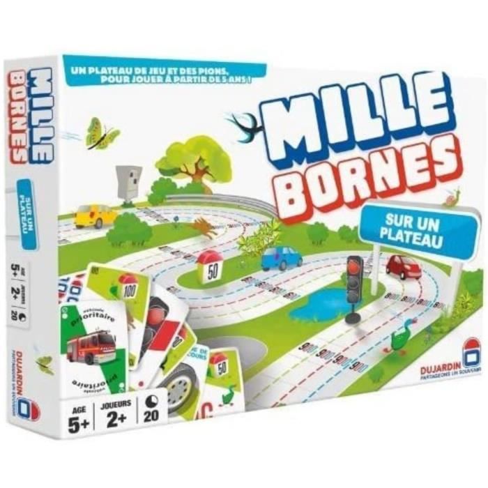 MILLE BORNES PLATEAU - GRAND CLASSIQUE - Jeu de plateau - DUJARDIN - Une édition familiale avec plateau 3D