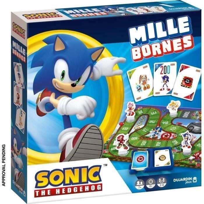 Mille Bornes SONIC - Jeu de cartes - DUJARDIN - Incarnez Sonic pour récupérer les 7 émeraudes du chaos!