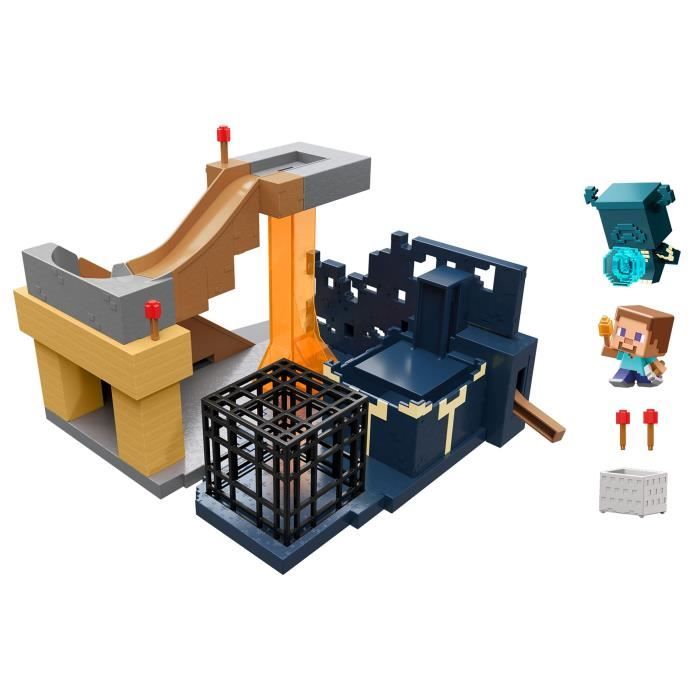 Minecraft-Coffret L’Ascension de Warden et ses Mini-Figurines HXT72