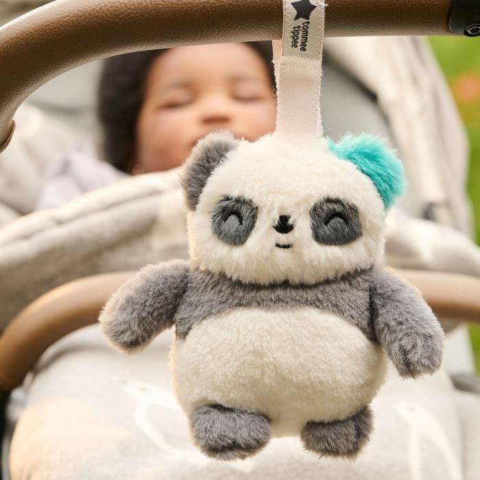 Mini Peluche - TOMMEE TIPPEE - Pippo Le Panda - Aide au sommeil nomade - 6 sons - Rechargeable par USB - Lavable