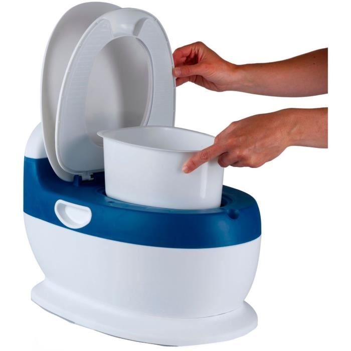 Mini toilette - THERMOBABY - Bleu - Confortable avec bruit de chasse d’eau