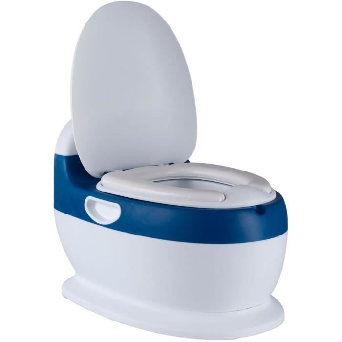 Mini toilette - THERMOBABY - Bleu - Confortable avec bruit de chasse d’eau