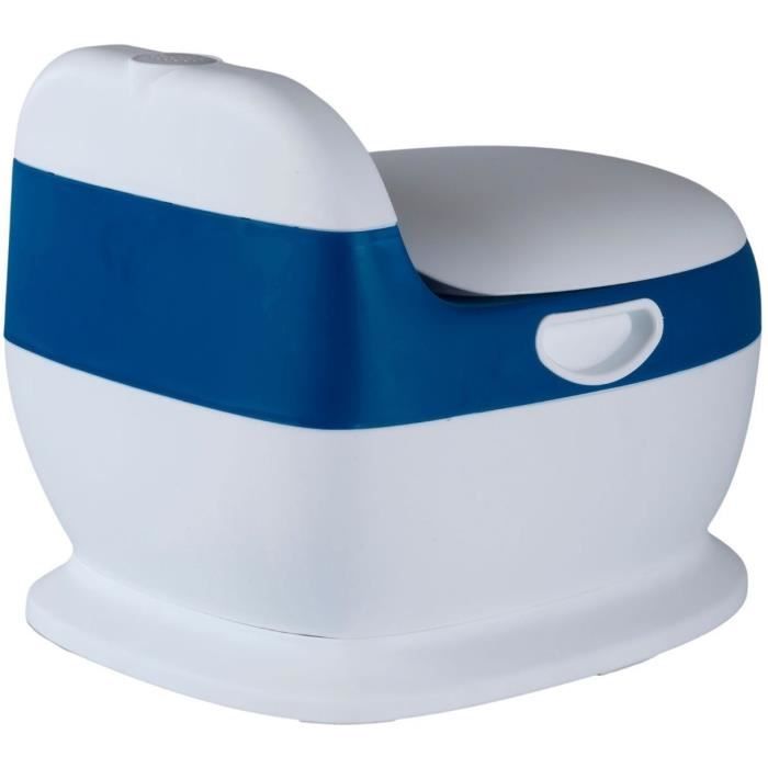 Mini toilette - THERMOBABY - Bleu - Confortable avec bruit de chasse d’eau