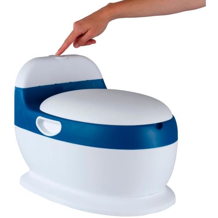 Mini toilette - THERMOBABY - Bleu - Confortable avec bruit de chasse d’eau