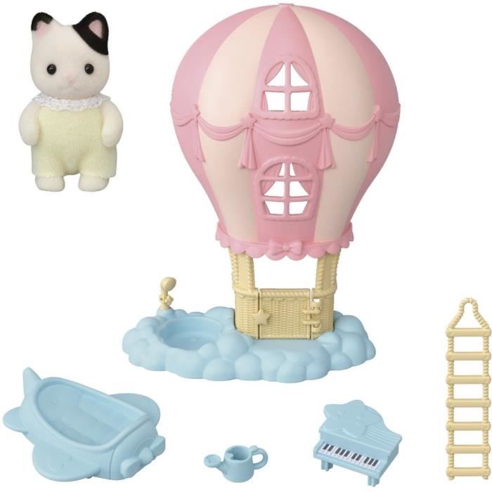 Mini-univers - SYLVANIAN FAMILIES - La montgolfiere des bébés - Rose - Pour enfants de 3 ans