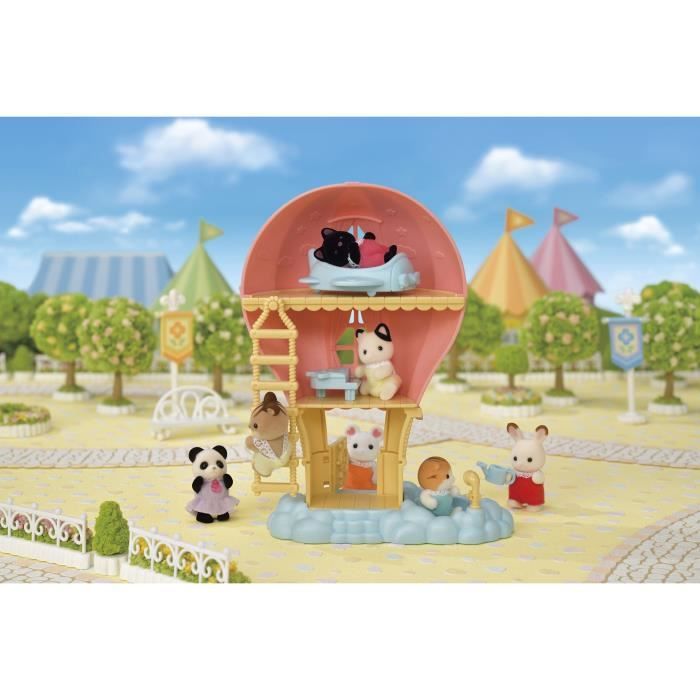 Mini-univers - SYLVANIAN FAMILIES - La montgolfiere des bébés - Rose - Pour enfants de 3 ans