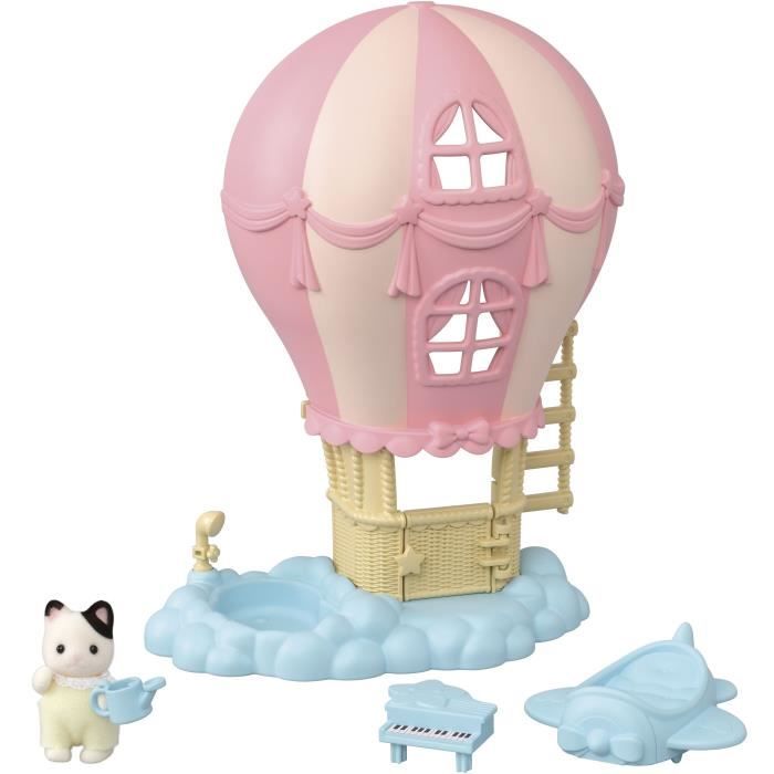 Mini-univers - SYLVANIAN FAMILIES - La montgolfiere des bébés - Rose - Pour enfants de 3 ans