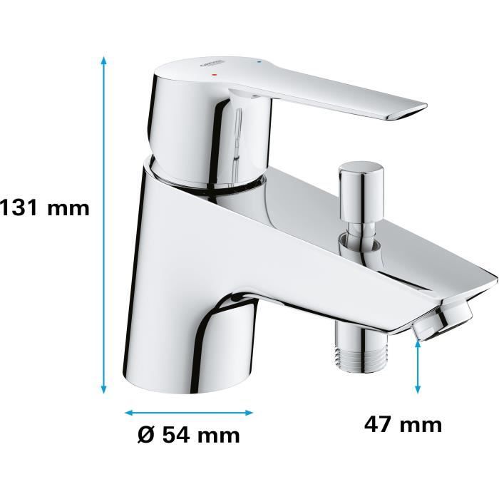 Mitigeur bain douche chromé monotrou START - GROHE - 23229002