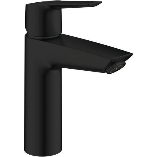 Mitigeur lavabo monocommande GROHE Start - Noir mat - Taille M - Bec moyen - Economie d’eau