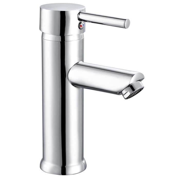 Mitigeur lavabo ROUSSEAU Dover - cartouche céramique Ø 40 mm - économie d’eau - garantie 5 ans