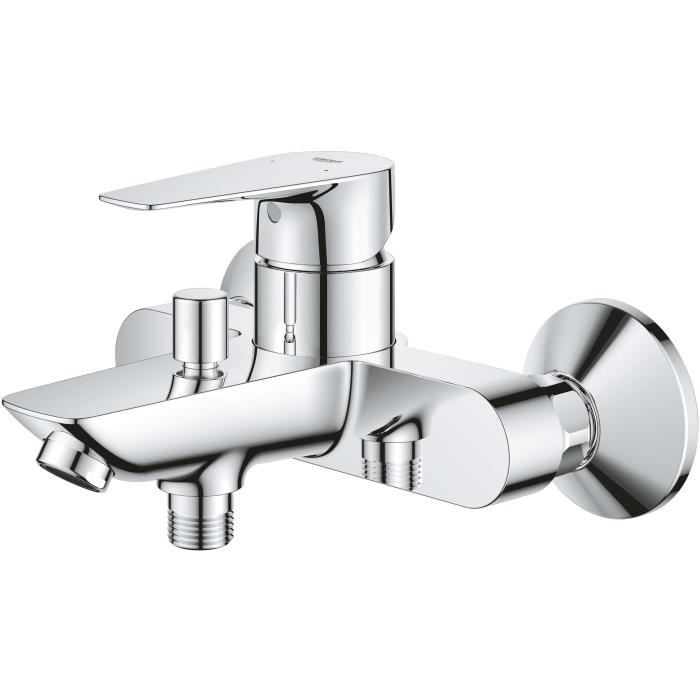 Mitigeur monocommande Bain / Douche - GROHE - Start Edge - Chromé - Economie d’eau - Garantie 5 ans