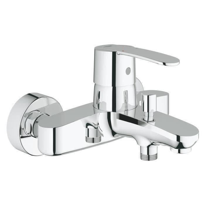 Mitigeur monocommande Bain / Douche - GROHE - Wave Cosmopolitan - Economie d’eau - Gris - 173mm