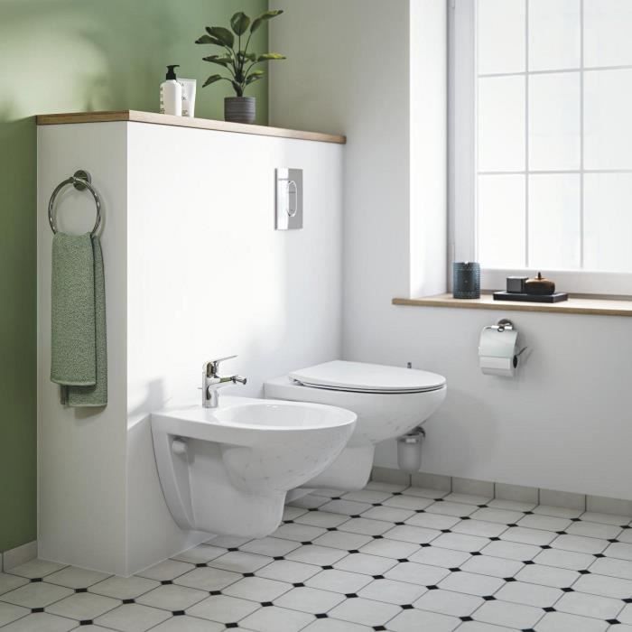 Mitigeur monocommande bidet - GROHE Swift - 24332001 - Chromé - Avec rotule - Economie d’eau