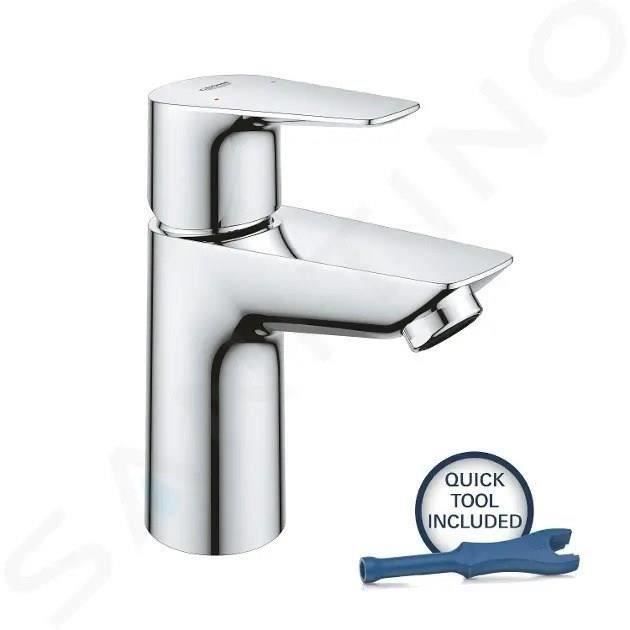 Mitigeur monocommande lavabo GROHE Start Edge au design moderne en chrome