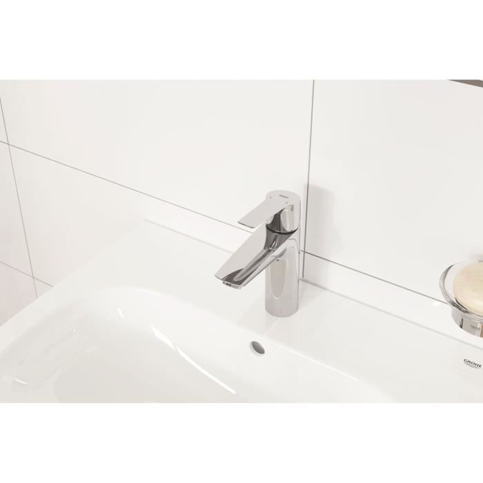 Mitigeur monocommande Lavabo GROHE Start - Taille S - limiteur de température - économie d’eau - 23550002