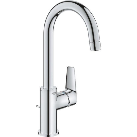 Mitigeur monocommande Lavabo GROHE - Taille L - Col de cygne - Chromé