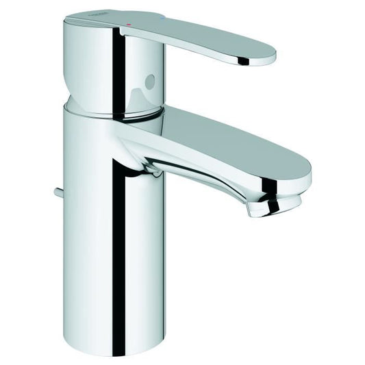 Mitigeur monocommande Lavabo GROHE - Taille S - Robinet mitigeur mécanique lavabo - Gris chromé - Economie d’eau