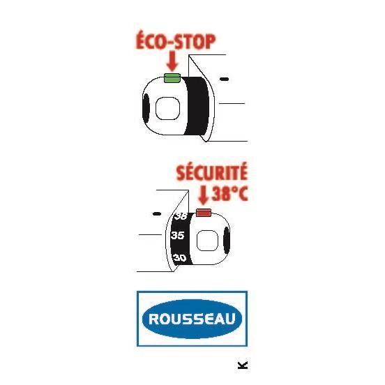 Mitigeur thermostatique baignoire et douche ROUSSEAU Volga 2 - Monotrou