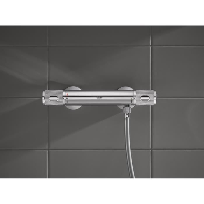 Mitigeur thermostatique Douche GROHE Precision Feel - Chromé - Economie d’eau - Métal