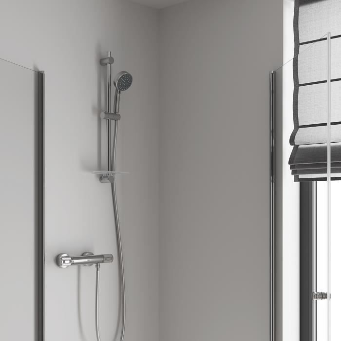 Mitigeur thermostatique Douche GROHE Precision Feel - Chromé - Economie d’eau - Métal