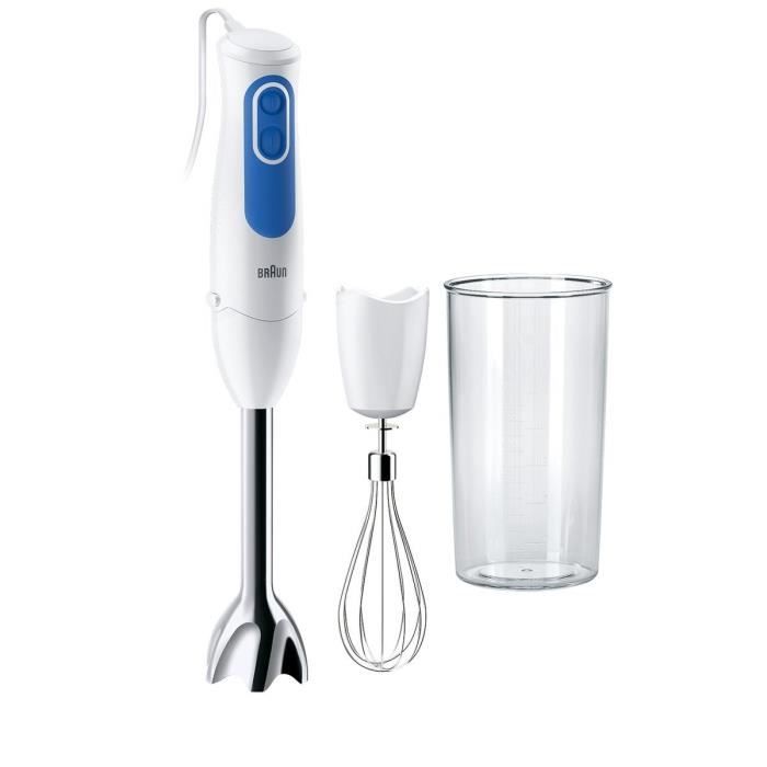 Mixeur a main BRAUN MQ3005WH Cream - 750 W - Blanc - Bleu