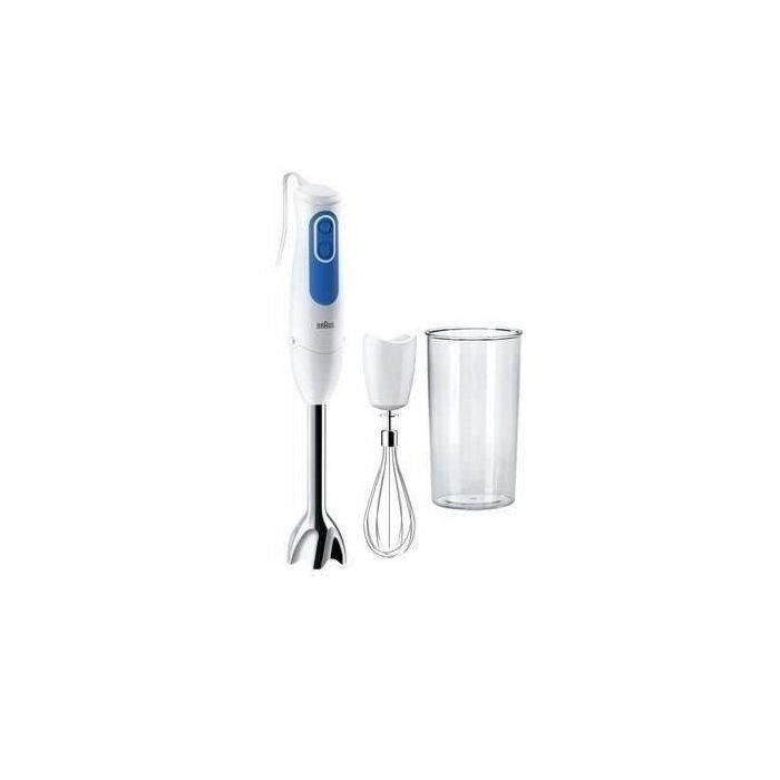 Mixeur a main BRAUN MQ3005WH Cream - 750 W - Blanc - Bleu