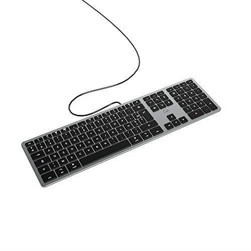 MOBILITY LAB Clavier DesignTouch filaire pour MAC Gris Sidéral - AZERTY - Paloma Tech