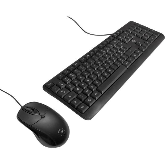 MOBILITY LAB COMBO : Clavier et souris - Noir - Paloma Tech