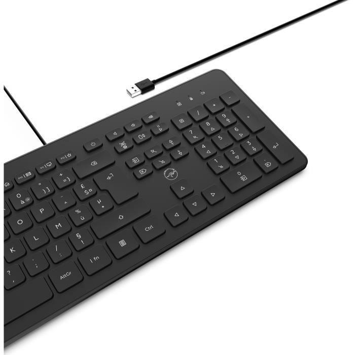 MOBILITY LAB ML304250 - Clavier PC Business Filaire avec 2 hub USB intégré - Noir - Paloma Tech