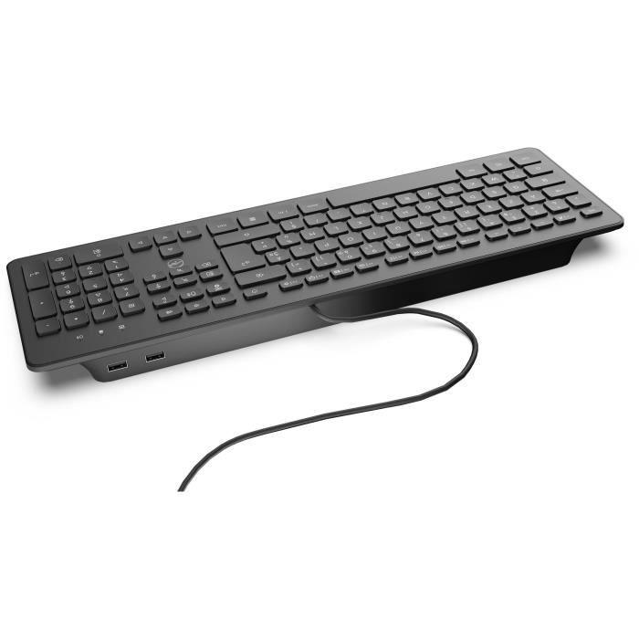 MOBILITY LAB ML304250 - Clavier PC Business Filaire avec 2 hub USB intégré - Noir - Paloma Tech