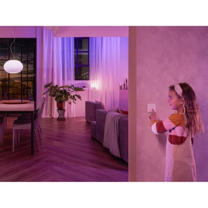 Module d’interrupteur mural Philips Hue - Blanc - Compatible Alexa Google Assistant et Apple Homekit