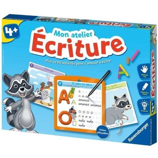 Mon atelier Ecriture - Coffret complet éducatif - Apprentissage de l’écriture - 50 activités - Ravensburger - Des 4 ans