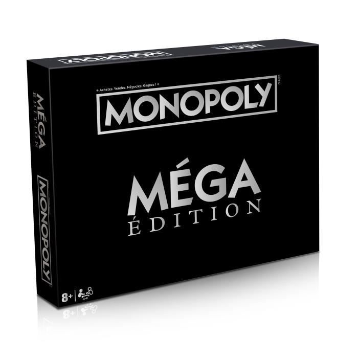 Monopoly Édition Méga Jeu de société Nouvelles cases gratte-ciels et mégas loyers WINNING MOVES