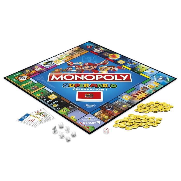 MONOPOLY Super Mario Celebration jeu de societe pour enfants jeu de plateau a partir de 8 ans version francaise