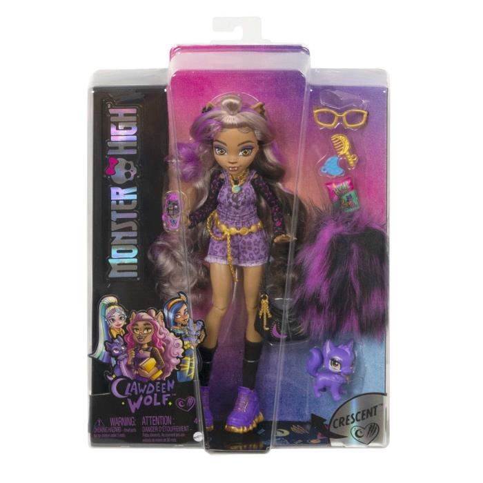 Monster High-Clawdeen Wolf-Poupée avec animal de compagnie HHK52