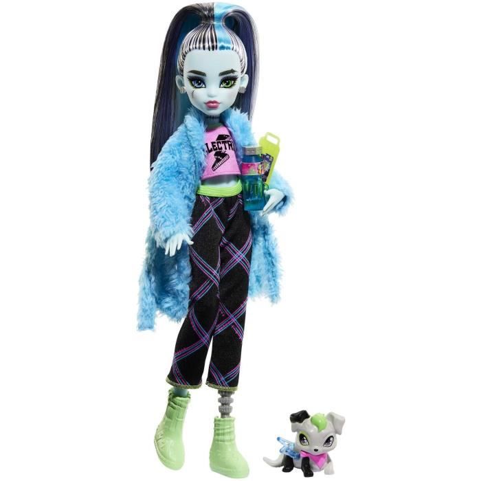 Monster High-Coffret Soirée Pyjama Frankie Stein-poupée et accessoires HKY68