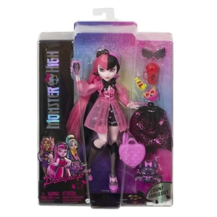 Monster High-Draculaura-Poupée avec chauve-souris de compagnie HHK51