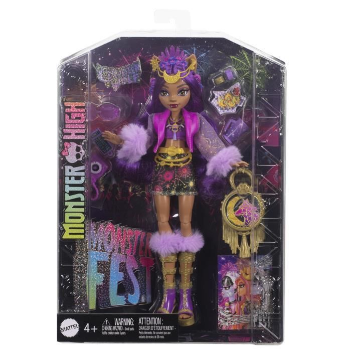 Monster High-Poupée Clawdeen Wolf avec tenue pour le Monster Fest HXH80