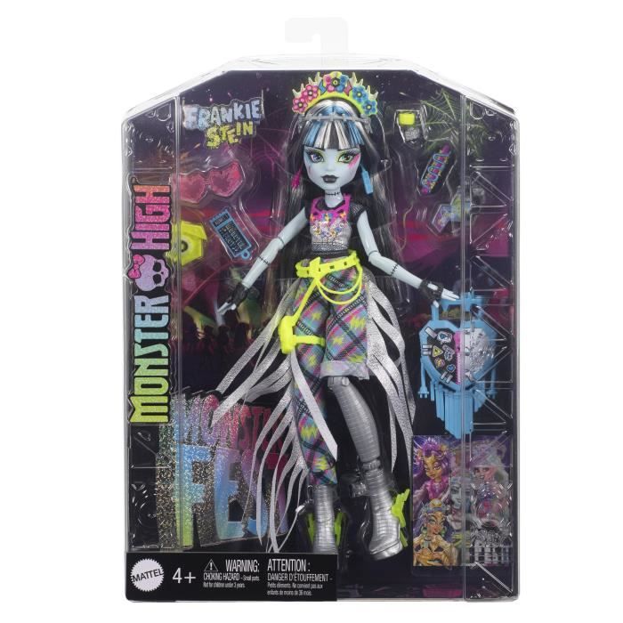 Monster High-Poupée Frankie Stein Monster Fest-Poupée et accessoires HXH79