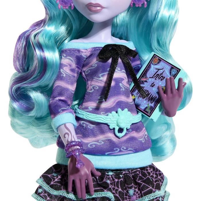 Monster High-Soirée Pyjama-Coffret avec poupée Twyla et accessoires HLP87