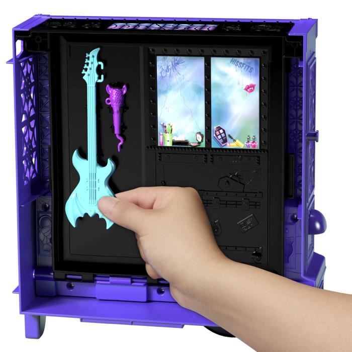 Monster High-Tour Bus Rock Sang-sationnel-Coffret avec poupée et bus HXH83