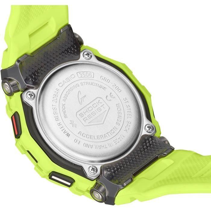 Montre - CASIO - G - Shock Sport - GBD - 200 - 9ER - Jaune fluo - Paloma Tech