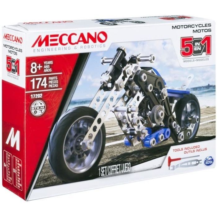 MOTO - 5 MODELES Meccano