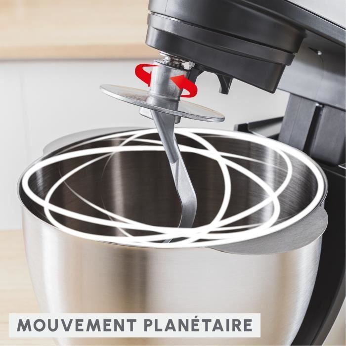 MOULINEX Bake Essential Robot pâtissier Bol 4.8 L Kit de pâtisserie 800 W Blanc QA160110