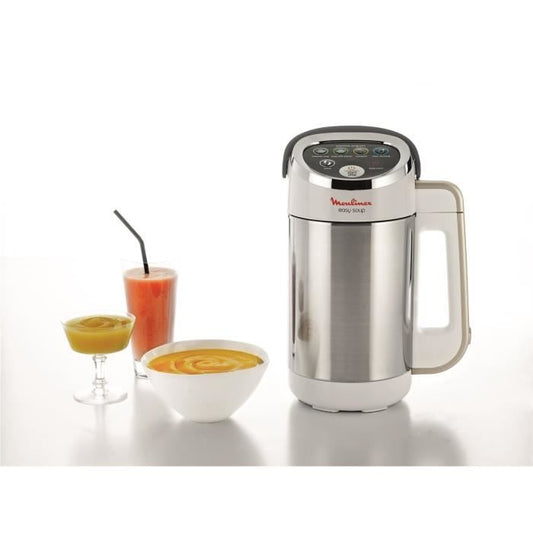 MOULINEX Blender chauffant 1.2 L 5 programmes Double paroi Maintien au Chaud Soupe Compote Smoothies Easy soup LM841B10